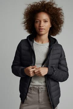 Chamarras Canada Goose Mujer México - Richmond Chaqueta De Plumas Black Label Negros WA8037296